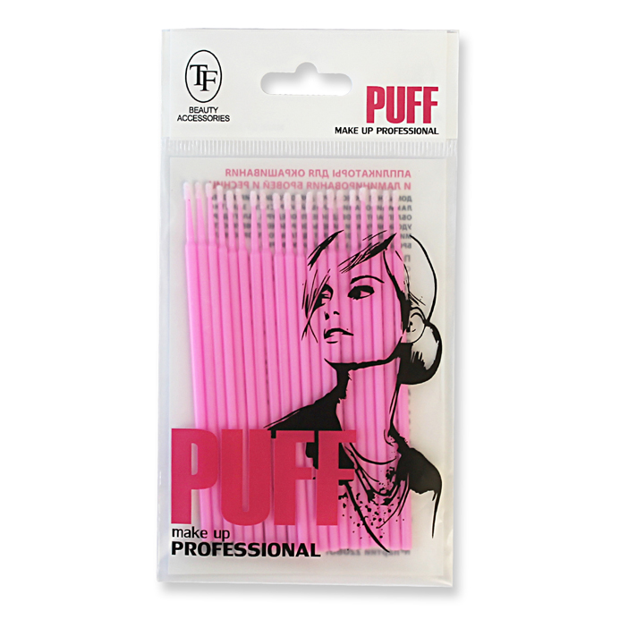 Аппликаторы для окрашивания и ламинирования бровей и ресниц PINK
