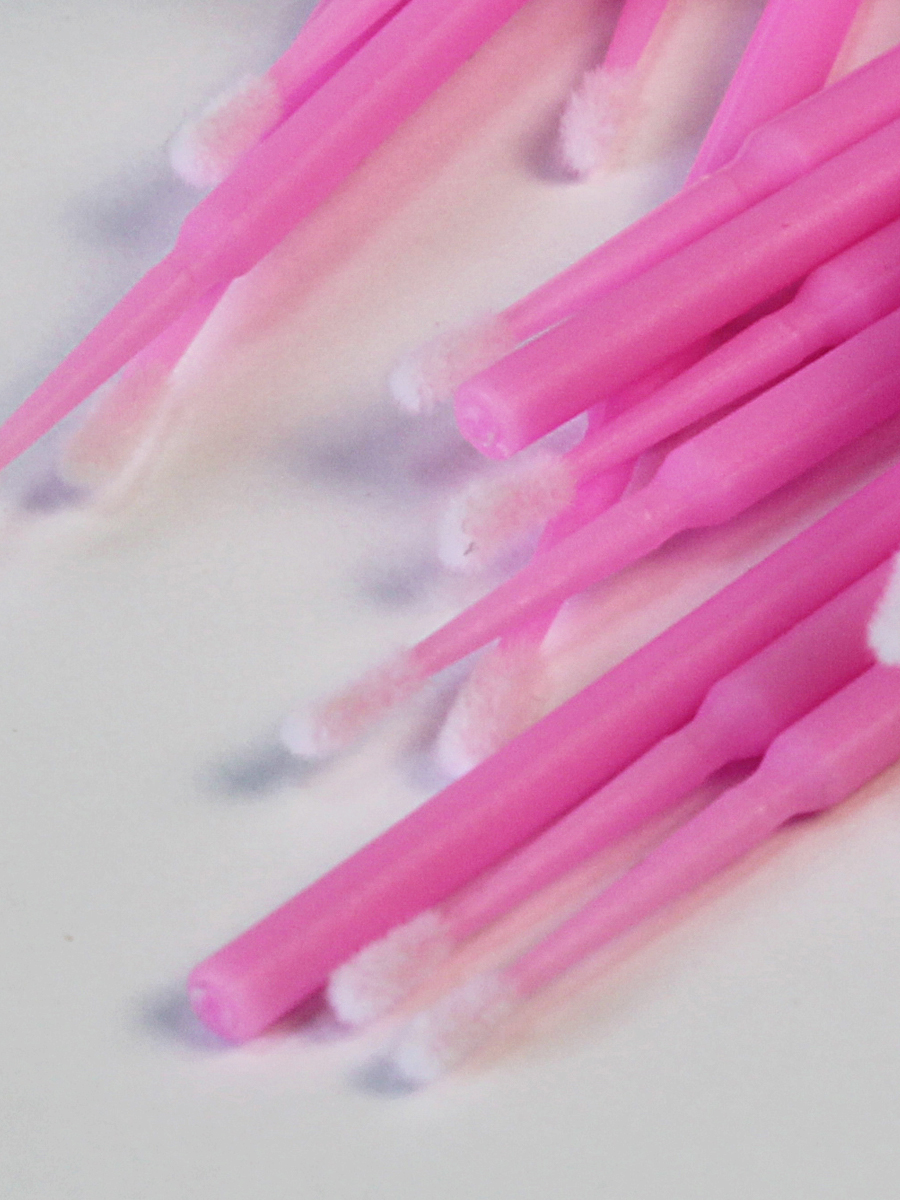 Аппликаторы для окрашивания и ламинирования бровей и ресниц PINK