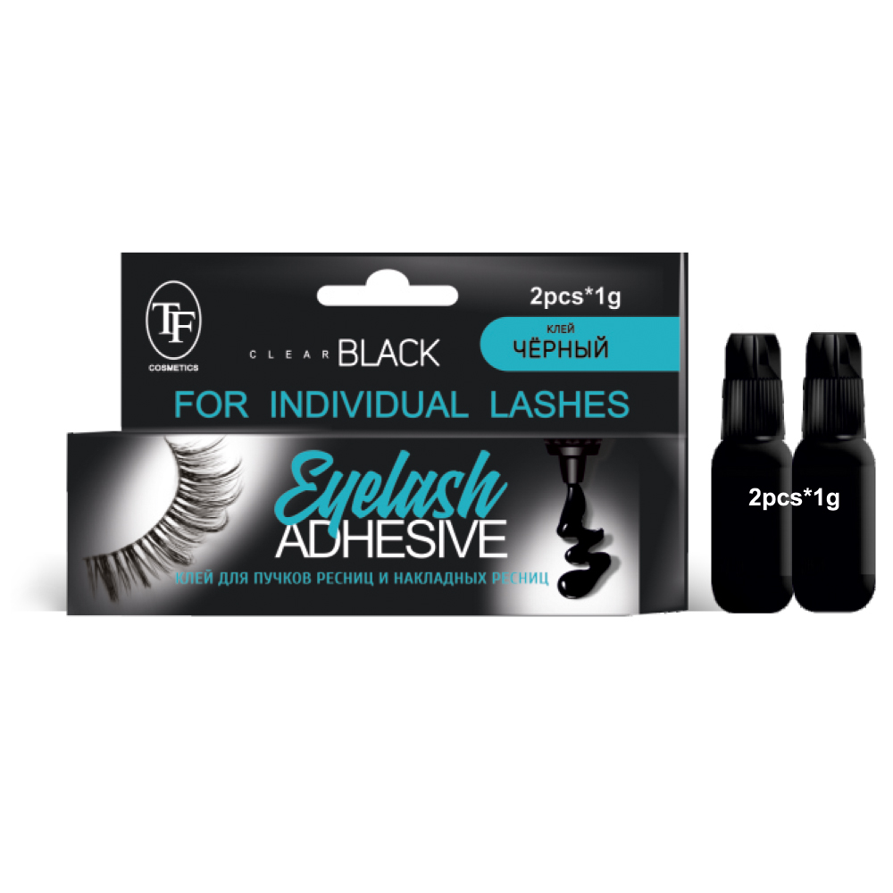 Клей для накладных ресниц и пучков EYELASH ADHESIVE WATERPROOF BLACK