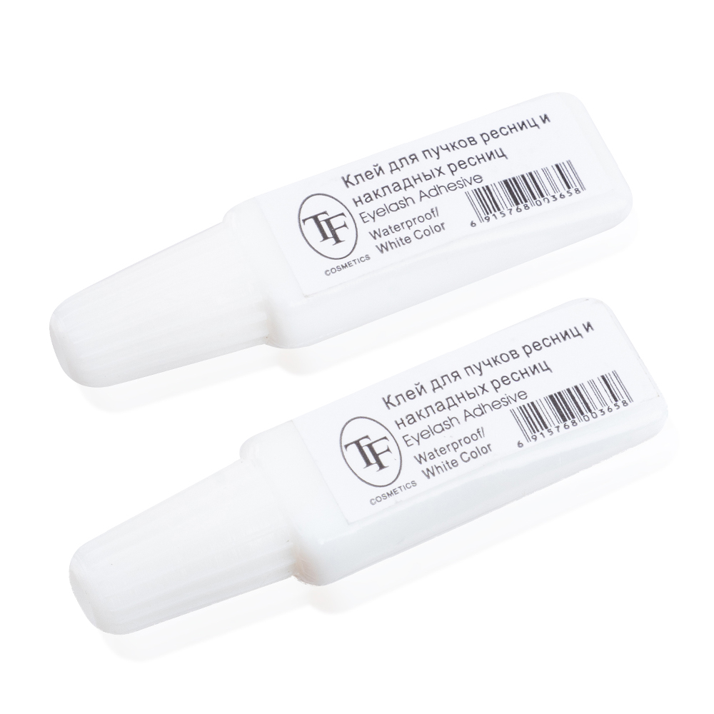 Клей для накладных ресниц и пучков EYELASH ADHESIVE WATERPROOF WHITE