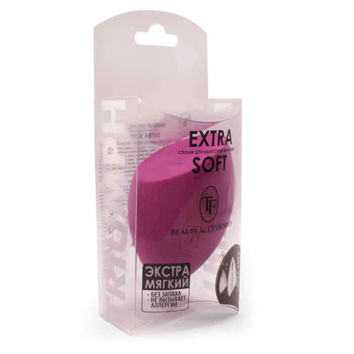 Спонж экстра мягкий для нанесения макияжа MAKE-UP EXTRA SOFT SPONGE fuchia, СТТ78
