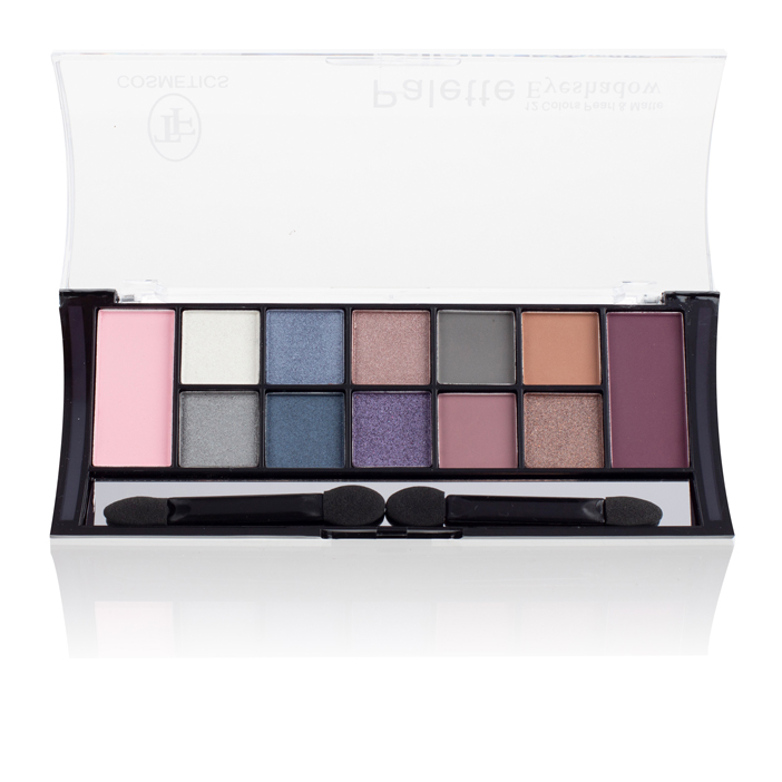 Палитра теней для век из 12 цветов COLOR PALETTE EYESHADOW PERAL & MATTE
