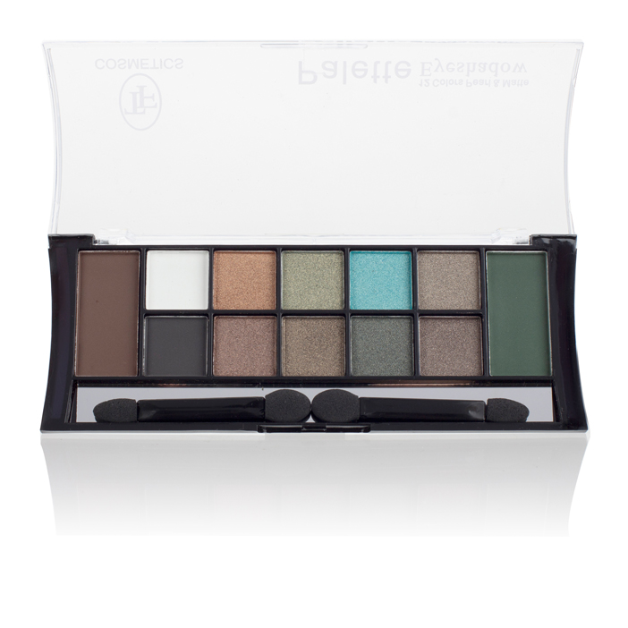 Палитра теней для век из 12 цветов COLOR PALETTE EYESHADOW PERAL & MATTE