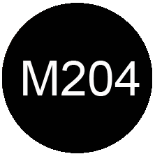 Чёрный № M204